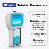 Detector de Concentración de Polvo Otywell G1000 con Alarma de Límite Excedente, Valor de Alarma Personalizable y Larga Duración en Espera