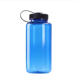 Hot off the shelf Candy Color Outdoor Sports Water Cup Transparent frosted sports bottle 1L Portable Sports Bottle