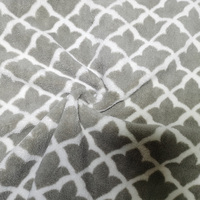 Arbre à serviettes de salle de bain, double face, imprimé, tricoté, en polyester-polyamide, tissu en microfibre pour doublure