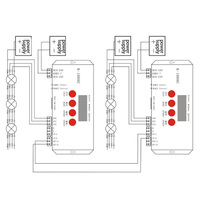 Controlador de Programación de Tiras LED K-1000C, 2048 Píxeles, WS2812B, APA102, SK6812, WS2811, 5V, 24V, Controlador de Tarjeta SD, Controlador de Píxeles LED