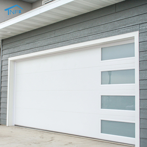 NF hiện đại nhôm kính cường lực bảng điều khiển cửa nhà để xe 9x8 9x7 16x7 cắt trên cao với đầy đủ xem không thấm nước bề mặt hoàn thành - Product Image 2