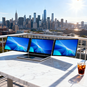 Moniteur LED <span class=keywords><strong>portable</strong></span> de 14 pouces, design pliable à double ou triple écran, interface Type C, triple moniteur <span class=keywords><strong>portable</strong></span> pour ordinateur <span class=keywords><strong>portable</strong></span> - Product Image 1