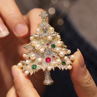 Broche Arbre de Noël en Perles d'Eau Douce de Luxe, Design Original XILIANGFEIZI, Nouveauté 2026, Cadeaux de Noël Haut de Gamme
