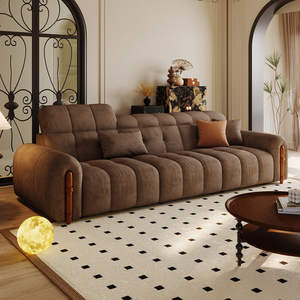 Sofá Cama Eléctrico Multifuncional Ajustable y Extensible de <span class=keywords><strong>Tres</strong></span> Plazas con Tela Antiarañazos para Gatos, Estilo Retro, para Sala de Estar, Nuevo 2025 - Product Image 3