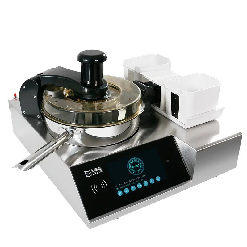 Megcook 4400W Cooking Robot Auto Stir For Coocking Wok Machine