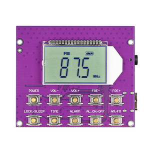 Módulo de Radio Electrónico de Banda Completa FM/AM/SW/MW con Pantalla Digital y Control por Reloj M713 - Product Image 1