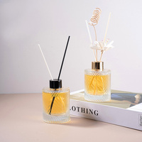 Flacon de parfum roll-on en verre transparent rond de 150 ml pour diffuseurs de parfum d'intérieur avec emballage cadeau haut de gamme