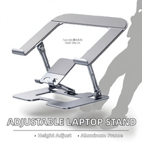 Nouveau support pour tablette PC en alliage d'aluminium, réglable en hauteur, vertical, avec dissipation thermique, pliable, pour bureau, support suspendu