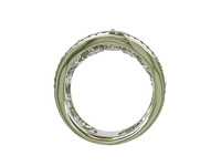 Bague de mariage éternelle classique et élégante en or 18 carats avec diamant naturel, design dentelle, bijoux fins pour femme, tenue de soirée