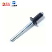 Pièces détachées automobiles Nouveau noyau à double tambour Rivets noirs galvanisés Clips en plastique pour pare-chocs Aluminium Fer Couleur noire