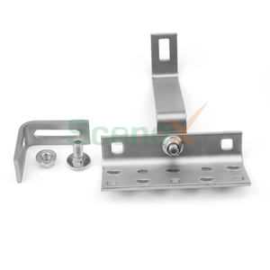 Crochets de toit de tuile solaire en acier inoxydable à double réglable en céramique de 180 degrés - Product Image 5