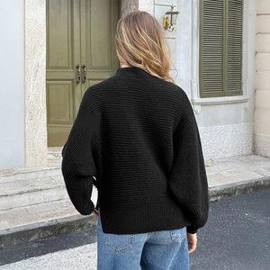 Abbigliamento Femminile Autunno <span class=keywords><strong>Inverno</strong></span> 2025, Stile Europeo e Americano, Mantella Casual a Maglia Intrecciata a Maniche Lunghe - Product Image 5