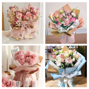 Khăn Giấy In Tùy Chỉnh Hai Mặt 58X58Cm Giấy Gói Hoa Giấy Gói Bó Hoa Giấy Gói Hoa Không Thấm Nước - Product Image 2