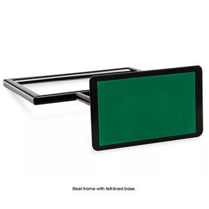 Jh-mech cửa hàng bán lẻ Bảng <span class=keywords><strong>menu</strong></span> Trọng lượng nhẹ xách tay hai mặt 11x7 "Countertop Carbon thép dấu hiệu chủ - Product Image 3