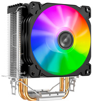 Jonsbo CR-1200 CPU Cooler 92mm RGB 3Pin Cooling Fan Copper Heatsink 2 Heat-pipes for Intel LGA 775 1150 1155 for AMD Processors