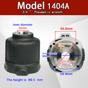 ModeL1404A 3/4 <span class=keywords><strong>Canon</strong></span> à air moyen, Coque avant en métal, Pièce de boîtier de clé pneumatique, Application standard, Origine Chine - Product Image 2