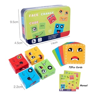 لعبة ألغاز بـ 4 أشخاص, لعبة ألغاز بـ <span class=keywords><strong>2</strong></span> أو 4 أشخاص من مونتيسوري بأشكال خشبية يتم تغييرها - Product Image 6