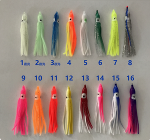 Esca Artificiale MF Alpha in PVC Morbido, Design a Forma <span class=keywords><strong>di</strong></span> Polpo e Calamaro per Pesca in Fiume e Lago, Esca Morbida in Plastica - Product Image 1