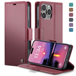Para IPhones 17 P Shell Skin Feel Wallet Ranura para tarjeta antirrobo <span class=keywords><strong>Samsung</strong></span> S25U Business <span class=keywords><strong>Side</strong></span> Buckle <span class=keywords><strong>Flip</strong></span> Leather Cell Phone Case - Product Image 2