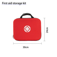 Tas P3K Ramah Lingkungan Warna Merah Terlaris Pabrik Baru OEM/ODM Kotak Medis Eva Logo Kustom Tahan Air Tahan Lama Anti-jatuh