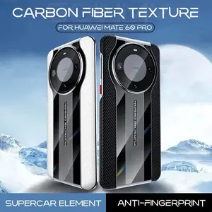 Fundas de armadura con textura de fibra de carbono a la moda para <span class=keywords><strong>Huawei</strong></span> Mate 60 50 40 30 Pro 50RS 40RS P60 50 40 Pro Honor Magic 5 90 Pro, funda dura - Product Image 3