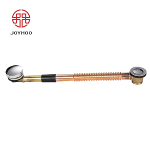 Joyhoo มือจับสังกะสีพร้อมท่อลูกฟูกด้านนอกที่ระบายน้ำในอ่างอาบน้ำกล่องทองเหลืองห้องน้ำสี<span class=keywords><strong>เงิน</strong></span>ทันสมัย<span class=keywords><strong>3</strong></span>ปี - Product Image 1