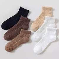 Chaussettes de sport pour femmes printemps-été, couleur unie, maternité, absorbantes, anti-odeur, respirantes, en polyester et coton tricoté