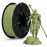 Filament PLA Mat pour Imprimante 3D, 1KG, 1.75mm, Vert Turquoise, Surface Lisse, Sans Colmatage, Tige en Plastique pour Impression 3D
