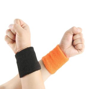 Bracelet de sport en tissu éponge de coton avec broderie de logo personnalisé, absorbant la transpiration, pour événements promotionnels et activités de plein air - Product Image 4