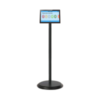 Écran tactile debout au sol Satisfaction Dispositif Bouton Multi-langue Français Espagnol Commentaires des clients Kiosque
