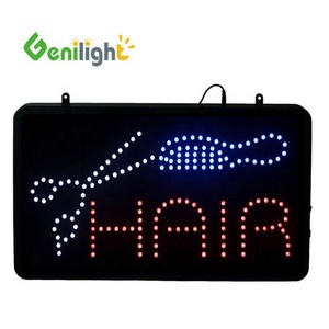 Enseigne LED pour salon de coiffure Genilight, lettres animées défilantes personnalisées, lumineuses, 53x45cm, RGB, pour magasins de détail, centres commerciaux - Product Image 4