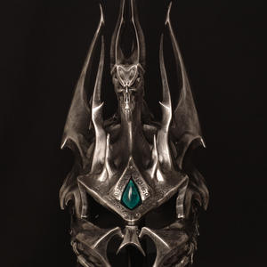 Nuevo Casco del Rey Lich de World of <span class=keywords><strong>Warcraft</strong></span>, Personalizable, Réplica 1:1, Usable, Accesorio de Juego, Modelo de Metal - Product Image 2