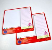 Aimants de réfrigérateur personnalisés, pièces, avec noteillets de bâton et stylo à effacement à sec, dessins messages