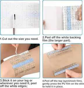 30 Patchs transparents en PU pour un lifting instantané des jambes, bande invisible pour lifter les cuisses, pour peaux relâchées, différentes tailles - Product Image 3