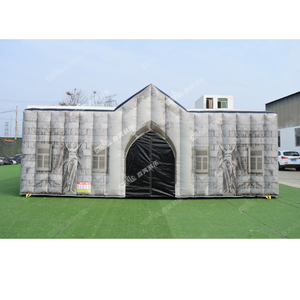 Casa Embrujada Inflable Grande para Exteriores con Descuento, Casa de Miedo de PVC para Adultos, Inflables Sonrientes, Certificación EN14960, para 2 Personas - Product Image 1