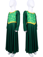 Disfraz de Cosplay de Princesa Fiona de Shrek para Halloween Vestido Largo Verde para Actuación Escénica