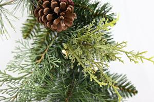 Guirlande de Noël moderne en PVC vert naturel, décorations suspendues personnalisées pour la maison, populaires - Product Image 3