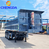 Semi-remorque benne basculante neuve d'occasion de marque Chengda Shandong, prix usine, pour le transport d'acier