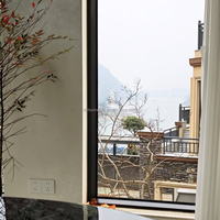 Ventanas Fijas de Aluminio con Doble Vidrio Templado para Baño, Villa de Lujo, Exterior de Hotel, Ahorro de Energía, Insonorizadas, de Alta Gama