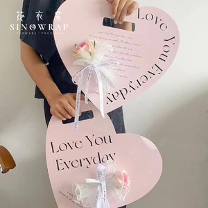 Sinowrap Lover Heart <strong>Flower</strong> Design Paper &amp; Paperboards Bag for <strong>Flower</strong> <strong>Box</strong> - Product Image 1