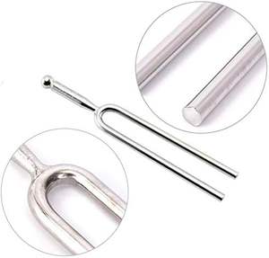 Juego de horquillas de afinación mecánica, paquete de 3 A440Hz, sintonizador de <span class=keywords><strong>guitarra</strong></span> de violín estándar de 440Hz, martillo de silicona para <span class=keywords><strong>guitarra</strong></span> de Violín de fagot - Product Image 3