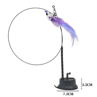 L'usine peut personnaliser le stock de jouets pour animaux de compagnie Simulation interactive en forme d'oiseau Plume Teasing Cat Sticks.