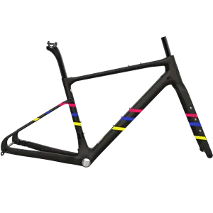 Carbono 700C Gravel Road Bike Frameset Fabricantes Personalizar Freio A Disco Rahmen Gravel Bike Frame