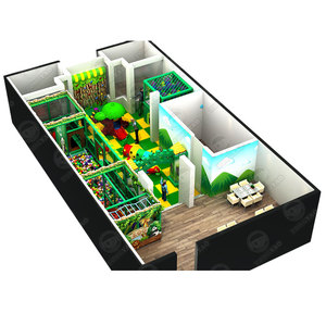 Aire de jeux intérieure sur le thème de la forêt, équipement de parc d'attractions pour enfants, piscine à balles, maison de jeu, 76 m², 8235 pieds carrés, TUV ASTM CE - Product Image 1