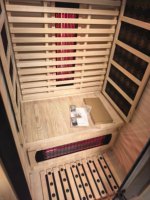 Sauna de Infrarrojos de Espectro Completo con Panel de Carbono para Interiores, para una Persona