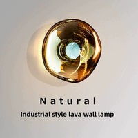 Lampe murale en acier inoxydable de style designer, luxe léger, à lumière changeante tricolore, style industriel moderne pour salon