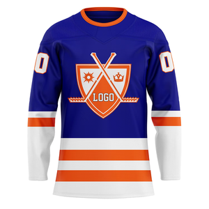 Wholesales Blank Inline Cheap Comfortable Sublimated Youth Kids Men Vintage Custom Practice <b>Ice</b> <b>Hockey</b> Jersey - Product Image 1