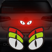 Autocollant personnalisé mode imperméable Alien haute réflexion Hi Viz moto vinyle accessoires de voiture autocollant d'avertissement de sécurité routière