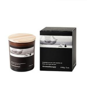 Velas de soja de lujo con etiqueta privada de color personalizado, 4oz, 6oz, 8oz, tarro de cristal mate, vela perfumada con tapas de madera - Product Image 6