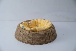 Ganzjahres-Haustier-Rattanhaus Umweltfreundliches Komfortables Haustierbett für Pelzige Freunde Weiden-Kunsthandwerk Katzenhaus - Product Image 4